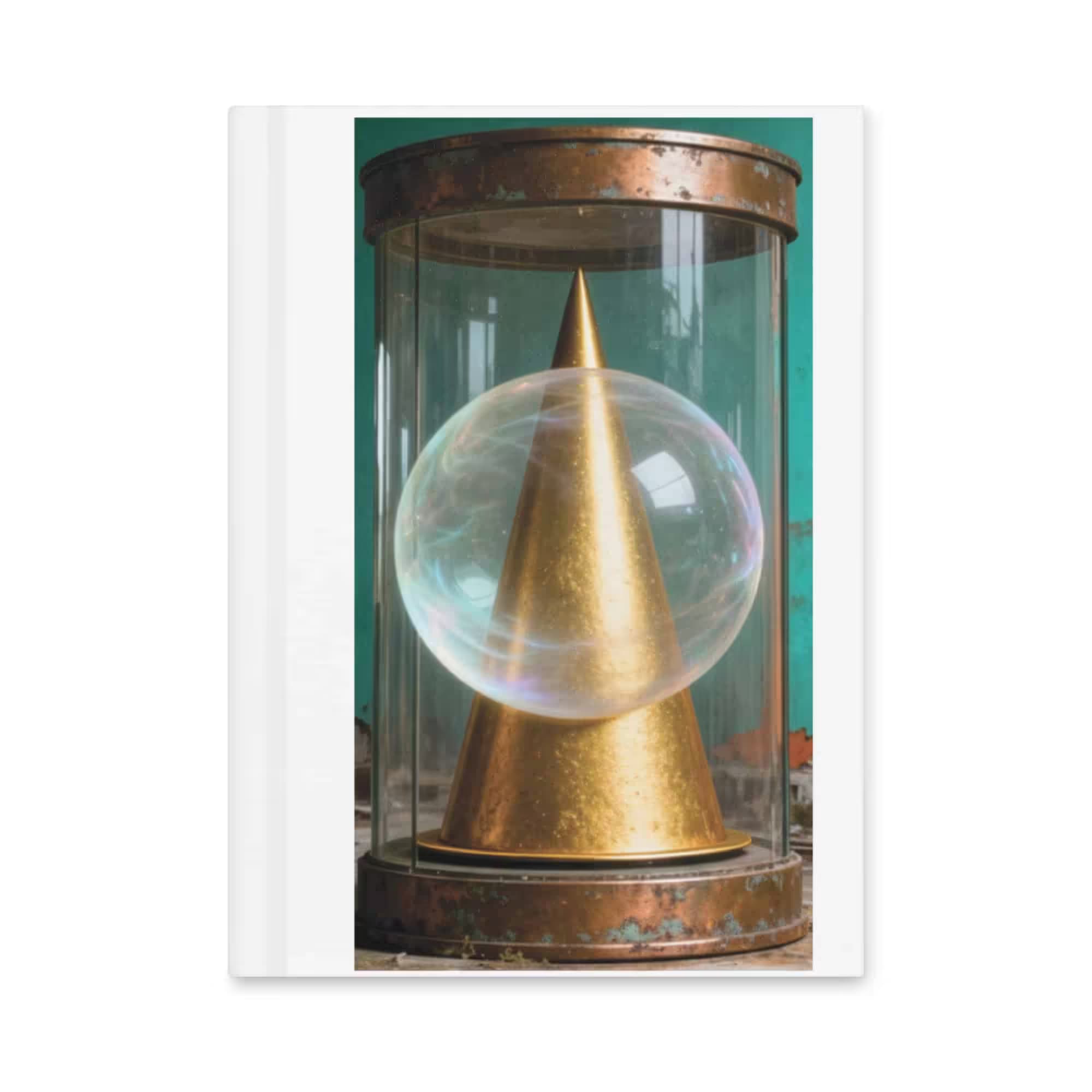 Hardcover Journal Matte — white, front view