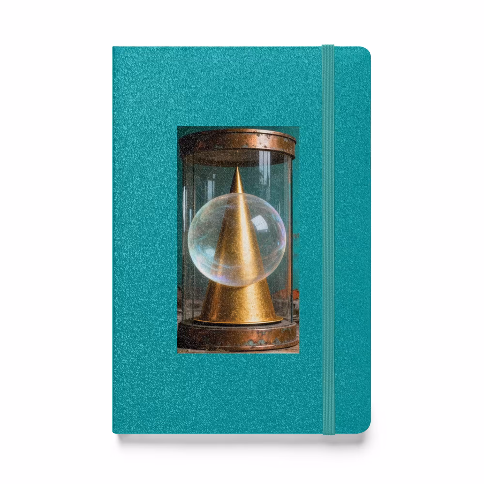 hardcover bound notebook turquoise front 695981a567ce2